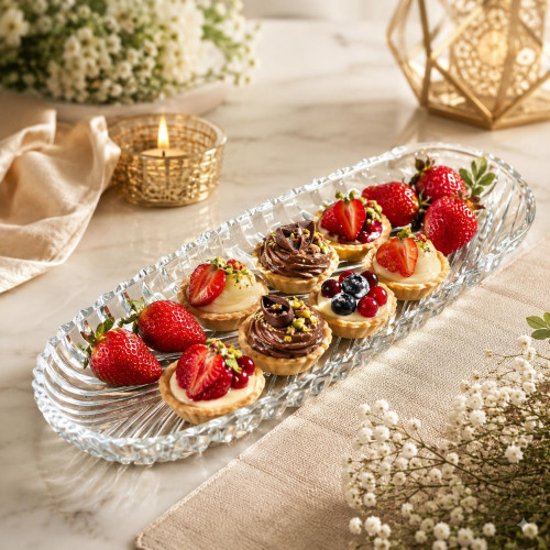 Glass Rectangular Serving Platter