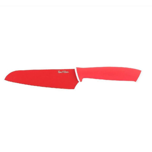 Tantitoni Set of 5 Blocks Red Santoku Knife HAWK Tantitoni Set of 5 Blocks Red Santoku Knife HAWK