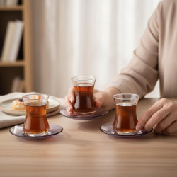 Tantitoni 12 Pieces Purple Basic Tea Set HARE 42385428