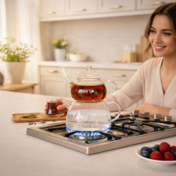 BOROSILICAT GLASS TEA SET