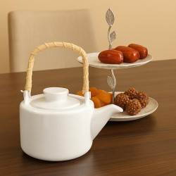 1250ml Ceramic Teapot | Elegant & Heat-Retaining Tea Pot