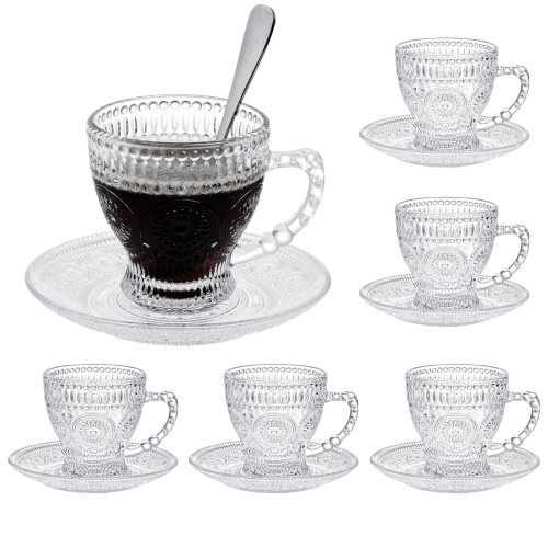 12 Pcs Sunflower Tea Set ( 6 Cups & 6 Saucers) - Elegant Floral Tea Set for Any Occasion 12 Pcs Sunflower Tea Set ( 6 Cups & 6 Saucers) - Elegant Floral Tea Set for Any Occasion
