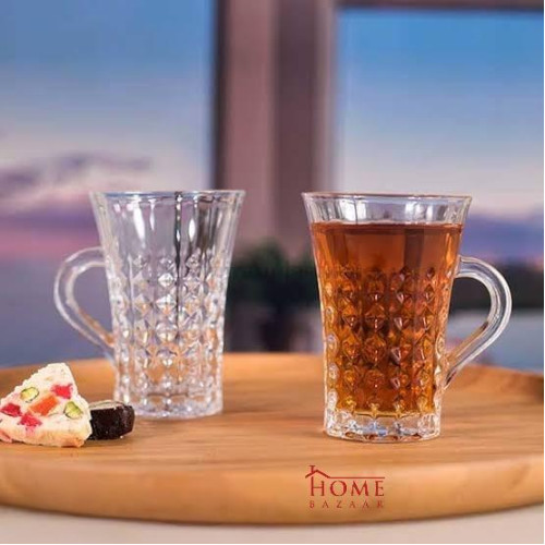 Tea Cups Set of 6 | Elegant and Durable Drinkware Collection