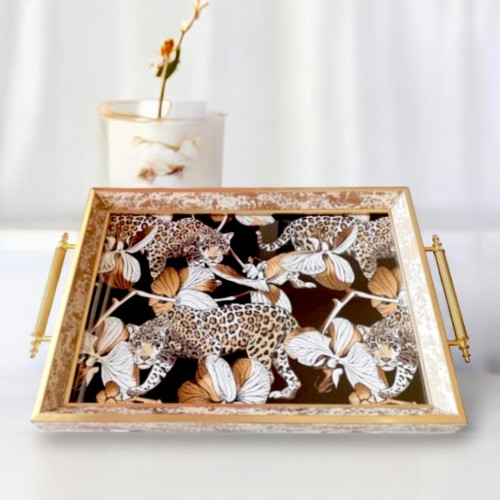 Lux Rectangular Tray with Handle