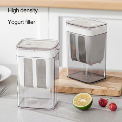 1100ML Yogurt Strainer Maker Large Capacity Ultra Fine Mesh Clear Visible Multi-functional Tea Milk Juice Homemade Whey Separator Filter Kitchen 1100ML Yogurt Strainer Maker Large Capacity Ultra Fine Mesh Clear Visible Multi-functional Tea Milk Juice Homemade Whey Separator Filter Kitchen