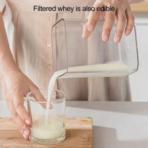 1100ML Yogurt Strainer Maker Large Capacity Ultra Fine Mesh Clear Visible Multi-functional Tea Milk Juice Homemade Whey Separator Filter Kitchen 1100ML Yogurt Strainer Maker Large Capacity Ultra Fine Mesh Clear Visible Multi-functional Tea Milk Juice Homemade Whey Separator Filter Kitchen