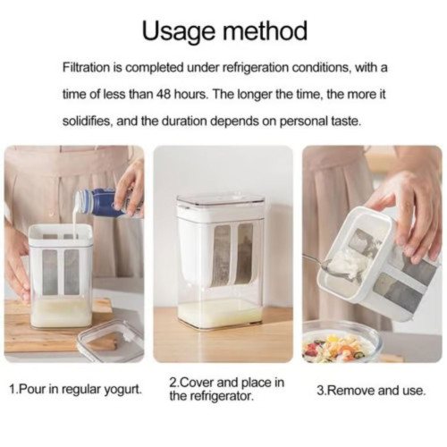 1100ML Yogurt Strainer Maker Large Capacity Ultra Fine Mesh Clear Visible Multi-functional Tea Milk Juice Homemade Whey Separator Filter Kitchen 1100ML Yogurt Strainer Maker Large Capacity Ultra Fine Mesh Clear Visible Multi-functional Tea Milk Juice Homemade Whey Separator Filter Kitchen