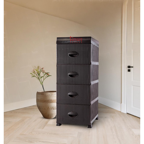 Premium Turkish Plastic Cabinet - 4 Drawers