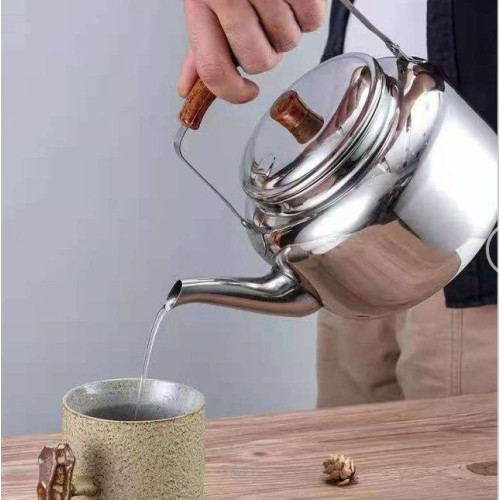 Stainless Steel tea kettle Kitchenware Cookware Boil Water Kettle with Wooden Handle