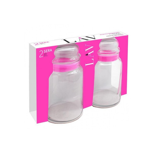 LAV SERA 2pcs airtight Glass Jar SER85 635ml