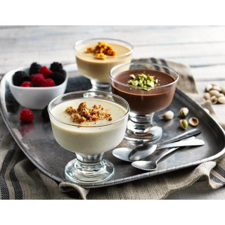 3PCS LAV DES 55F Ice Cream Cup, 3/4 oz, Clear