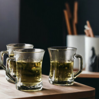 Zen Handled Mug Water Glass Nescafe 225 cc 3 Pcs