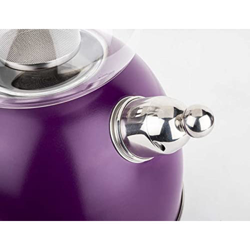 Purple Whistling Teapot Set 980 ML / 2300 ML, Household Appliances, House Utensil Purple Whistling Teapot Set 980 ML / 2300 ML, Household Appliances, House Utensil