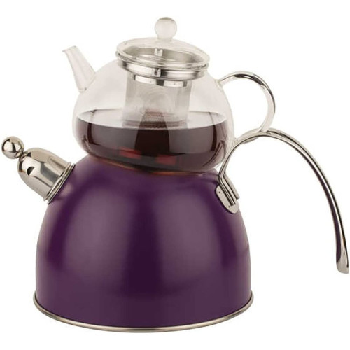 Purple Whistling Teapot Set 980 ML / 2300 ML, Household Appliances, House Utensil Purple Whistling Teapot Set 980 ML / 2300 ML, Household Appliances, House Utensil