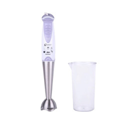 Immersion Blender Handheld 2 Speed Stick Blender Powerful Low Noise Large 600ml Cup with Stainless Steel Shank Blade Food ,  BPA Free Dishwasher Safety Accessories 400W