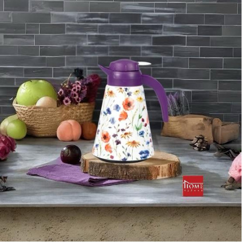 Conical Patterned Glass Thermos 1.2 lt F