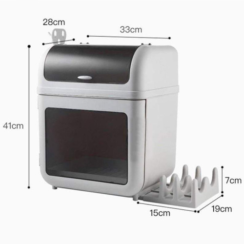 Minimalist New Creative Kitchen Dish Rack 2 Layer Cupboard Plate Organizer