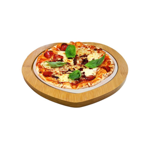 pizza  heart plate
