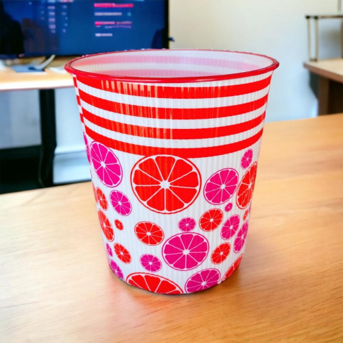 Plastic Floral Or Room Bucke