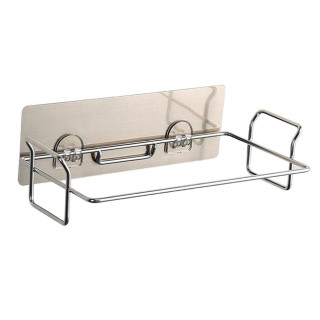 23 x 13cm Silver Stainless Steel Garbage Bag Rack Hanging Trash Rubbish Storage Holder Home