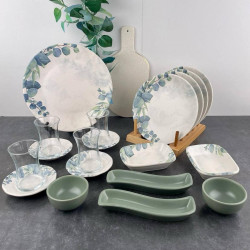 Keramika 19 Pieces Ceramic Breakfast Set