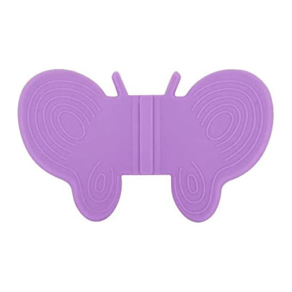 Tantitoni, Silicone Purple 2 Piece Butterfly Shaped Handle Set 11X7X2.8 Cm, Household Appliances, House Utensil