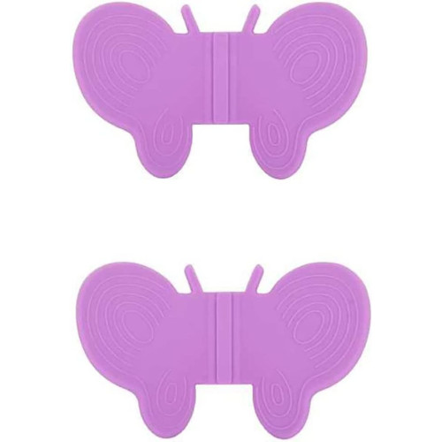 Tantitoni, Silicone Purple 2 Piece Butterfly Shaped Handle Set 11X7X2.8 Cm, Household Appliances, House Utensil Tantitoni, Silicone Purple 2 Piece Butterfly Shaped Handle Set 11X7X2.8 Cm, Household Appliances, House Utensil