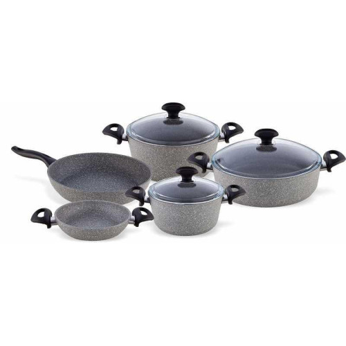 Tantitoni 8 Piece Gray Granite Set Liber G2428SET8G Tantitoni 8 Piece Gray Granite Set Liber G2428SET8G