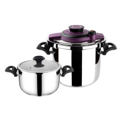 Powercook Purple Pressure Cooker Set 4+7 Lt