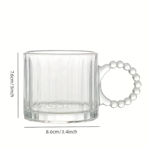Set 3 pcs,Large Glass Coffee Mug Soup Pot, Large Tempered Glass Tea, Cup with Handle, Cup for Coffee, Tea, Milk, Hot & Cold Drinks Perfect for Home and Restaurant - Clear,300 ml Set 3 pcs,Large Glass Coffee Mug Soup Pot, Large Tempered Glass Tea, Cup with Handle, Cup for Coffee, Tea, Milk, Hot & Cold Drinks Perfect for Home and Restaurant - Clear,300 ml
