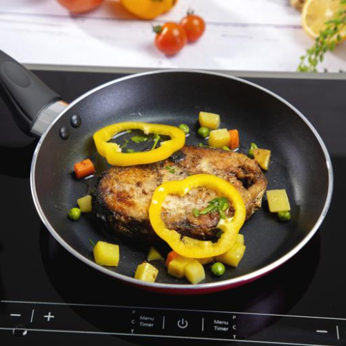 24cm Non-Stick Flat Fry Pan, Bakelite Handle, Triple Layer Non-Stick Coating, Suitable for all Hobs 24cm Non-Stick Flat Fry Pan, Bakelite Handle, Triple Layer Non-Stick Coating, Suitable for all Hobs