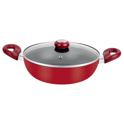 five stars tefal Nonstick 32cm Covered Chicken Fryer, Red Speckle